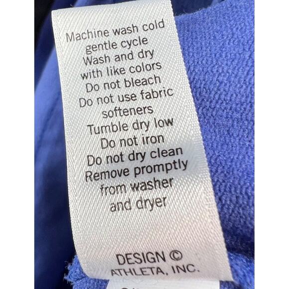 Athleta Pullover Womens XXS Blue Sentry Active Hoodie Sweatshirt Cowl Neck - Picture 12 of 12